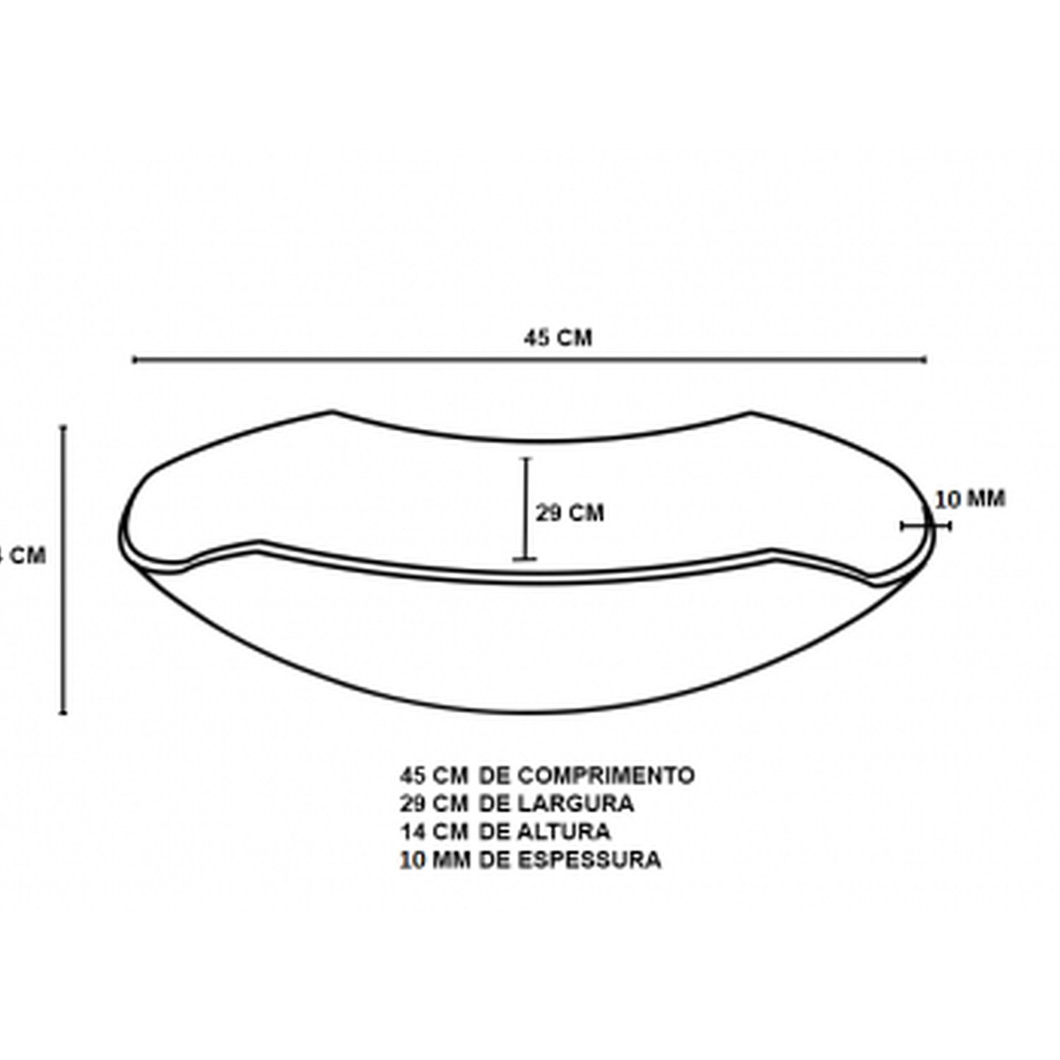 Cuba de Vidro Abaulada 45cm com Válvula e Torneira - 2