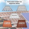 Estrutura Painel Solar Suporte Parafuso Telhado - Kit 6 Un - 5