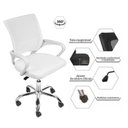Ver imagem 5 de Kit 10 Cadeiras Escritório Diretor Tela Mesh Tok 3310