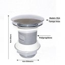 Ver imagem 2 de Cuba de Vidro Abaulada 45cm com Válvula Click