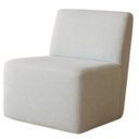 Ver imagem 4 de Poltrona Orgânica Milena Bouclê Bege Sala de Estar Recepção Escritório