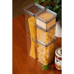 Pote Hermético Empilhável Quadrado 1.350ml - 6