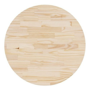 Tábua Placa Pinus Redonda Decoração - Tamanho 45x45 Cm