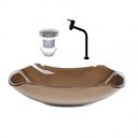 Ver imagem 1 de Cuba de Vidro Abaulada 45cm com Válvula e Torneira