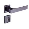Fechadura Quadratta Reta Banheiro 5303 Preto 55mm Aliança - 1