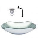 Ver imagem 1 de Cuba de Vidro Abaulada 45cm com Válvula e Torneira