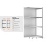 Rack Parede 202 Fit 60 Continuação Branco 90x60 Pe Azul - 3