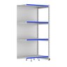 Rack Parede 202 Fit 60 Continuação Branco 90x60 Pe Azul - 1