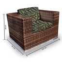 Ver imagem 3 de Conjunto Bora Bora - 1 Sofá 2 Lugares + 2 Poltronas + 1 Mesa de Centro - Moorea