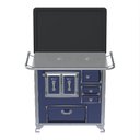 Ver imagem 5 de Fogao a Lenha GII N 1 Gab Sec Azul com Tampa Se