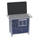 Ver imagem 1 de Fogao a Lenha GII N 1 Gab Sec Azul com Tampa Se