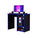 Ver imagem 2 de Escrivaninha Gamer Mesa P/ Computador Ideal P/ Jogos Oliart - Azul
