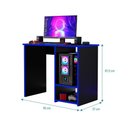 Ver imagem 3 de Escrivaninha Gamer Mesa P/ Computador Ideal P/ Jogos Oliart - Azul