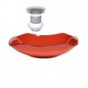 Ver imagem 1 de Cuba de Vidro Abaulada 45cm Ferrari com Válvula Click