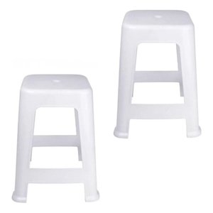 Banqueta Plástica Bela Vista Suporta até 120 Kg Mor 02 Und