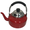 Chaleira Esmaltada Vermelha 2l Indução Elétrico a Gás Cooktop a Lenha - 1