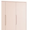 Ver imagem 4 de Guarda-roupa Retrô 3 Portas Théo New Rosa Fosco com Madeira - Moveisaqui