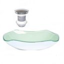 Ver imagem 1 de Cuba de Vidro para Banheiro Oval 47cm