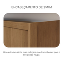 Ver imagem 5 de Guarda Roupa Robust 6 Gav. 100%mdf com Espelho Cumaru Fendi