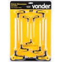 Ver imagem 2 de Jogo De Chaves Allen Com Cabo T 2Mm A 10Mm Com 9 Peças Vonder