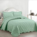 Ver imagem 3 de Cobre Leito Vila Real King 3 Peças Micropercal 300 Fios Dupla Face Verde Casa Show Enxovais
