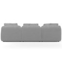 Ver mais imagens de Sofá 3 Lugares com Chaise Direito Sala Living 248cm Arlo F04 Bouclê Cinza - Lyam Decor