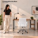 Ver imagem 6 de Conjunto de Escritório Mesa Bela e Cadeira Begônia Mesh Branca