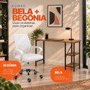 Ver imagem 5 de Conjunto de Escritório Mesa Bela e Cadeira Begônia Mesh Branca