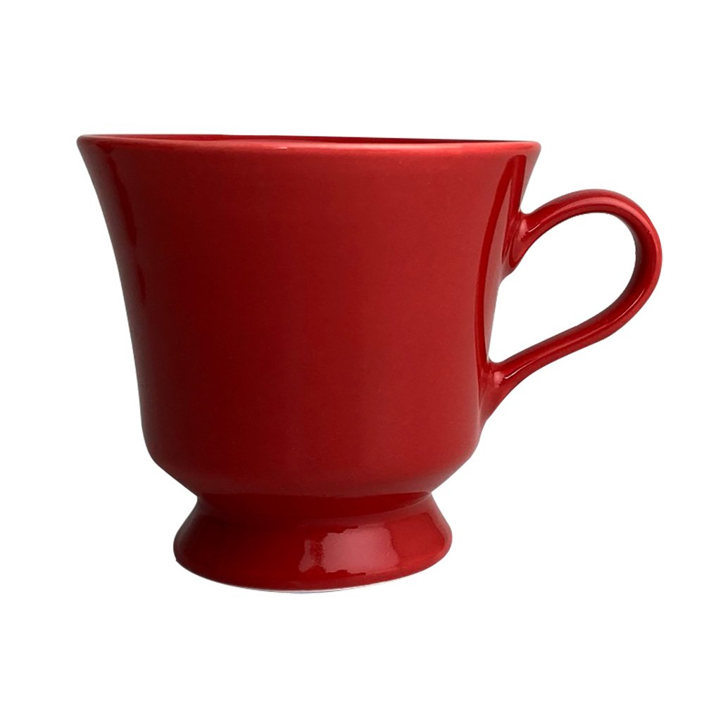 Xicara de Chá com Pires Porcelana 6 Peças Vermelho Cottage Germer - 3