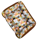 Ver imagem 2 de Caminha de Cachorro Retangular Caramelo 100% Algodão com Fibra Anatômica e Antialérgica Duz Pets