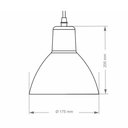 Ver imagem 2 de Lustre Pendente Taschibra Cúpula Td 622 E27 Bivolt Branco Fosco