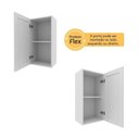 Ver imagem 3 de Armário de Cozinha Aéreo em Mdf com 1 Porta 40cm Multimóveis Cr20432 Branco