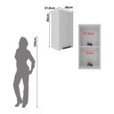 Ver imagem 4 de Armário de Cozinha Aéreo em Mdf com 1 Porta 40cm Multimóveis Cr20432 Branco