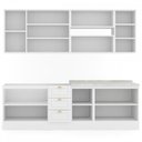 Ver mais imagens de Cozinha Completa Dallas 11 Portas 3 Gavetas 100% Mdf Americana Branco - Panorama Móveis