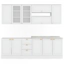 Ver imagem 7 de Cozinha Completa Dallas 11 Portas 3 Gavetas 100% Mdf Americana Branco - Panorama Móveis