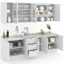 Ver imagem 6 de Cozinha Completa Dallas 11 Portas 3 Gavetas 100% Mdf Americana Branco - Panorama Móveis