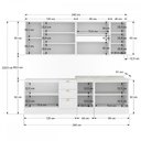 Ver imagem 4 de Cozinha Completa Dallas 11 Portas 3 Gavetas 100% Mdf Americana Branco - Panorama Móveis