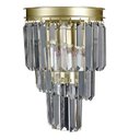 Ver imagem 1 de Arandela Dourada com Cristais 32cm 2e14 Paris Luz