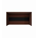 Ver imagem 7 de Balcão de Atendimento Recepção 120 cm Reto Baixo F5 Office Cor:Louro Preto com Preto