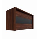 Ver imagem 2 de Balcão de Atendimento Recepção 120 cm Reto Baixo F5 Office Cor:Louro Preto com Preto