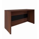 Ver imagem 6 de Balcão de Atendimento Recepção 120 cm Reto Baixo F5 Office Cor:Louro Preto com Preto
