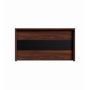Ver imagem 5 de Balcão de Atendimento Recepção 120 cm Reto Baixo F5 Office Cor:Louro Preto com Preto