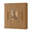 Ver imagem 2 de Guarda Roupa Casal com Espelho 6 Portas 2 Gavetas Lyon Yescasa Cinamomo