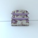 Ver imagem 2 de Cobre Leito Queen 3 Peças Malha 100% Algodão Adálias Lilás