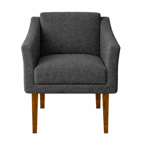 Kit 02 Poltronas para Consultorio Clinica Davi Tecido Boucle:cinza