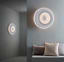 Ver imagem 3 de Lustre Plafon Led 27w Cinza 24cm Sobrepor 3000k Bivolt Dcb03058