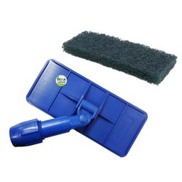 Kit Suporte Limpa Tudo e Cabo 1.40 Metros com Manopla Ergonômico + 10 Unidades Fibra Pesada Verde de - 3