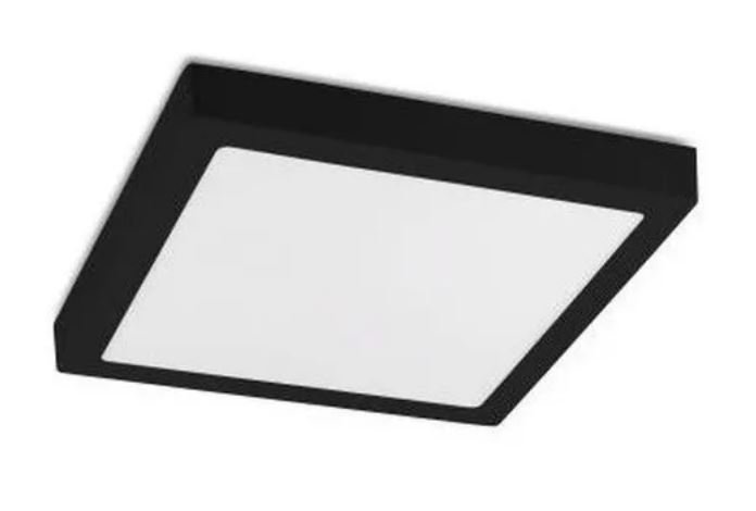 Luminária Painel Plafon Led Saveenergy de Sobrepor 20w Preto 3000k 17x17x3 Se-240.1634 Led Sobrepor - 1