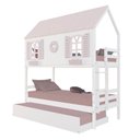 Ver imagem 2 de Treliche Casinha Bela com Coração Madeira Maciça Branco/rosa Housin