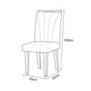 Ver imagem 2 de Kit 02 Cadeiras Milla Mesa de Jantar Decorativa Wood Bege